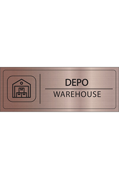 Mayeka Depo İsimlik Bronz Metal Kapı İsimliği Levhası Yönlendirme Tabelası