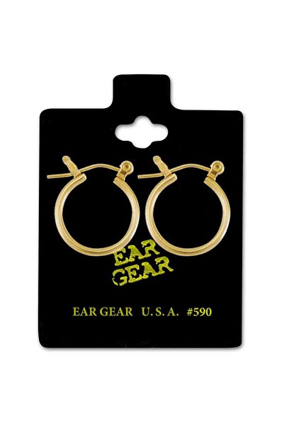 EAR GEAR Earring USA 24K Gold PlatedEarring USA USA for Women 1/2 CLICKER HOO...