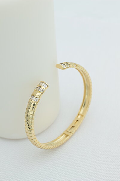 XUPING JEWELRY STİL İNCİSİ/XUPING JEWELRY BALIK SIRTI ZİRKON TAŞLI KELEPÇE