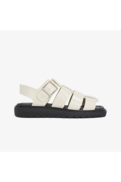 Calvin Klein Sq Molded Sdl Fisherman Mg Wn Kadın Bej Sandalet
