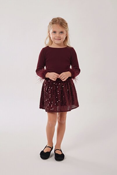 My Kids Wear Κοριτσίστικο Εορταστικό Σετ με Φούστα με Παγιέτες 12535