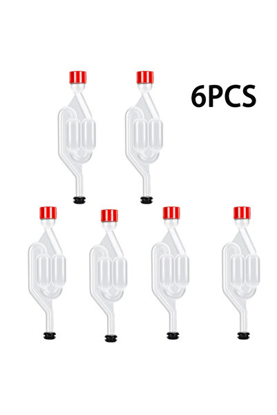Choice4 6 قطع مزودة بحلقات مطاطية على شكل حرف S، صمام تهوية فقاعي منزلي الصنع...