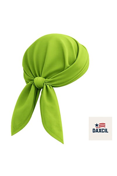 daxcil باندانا خضراء مقاس 70x70 سم - وشاح متعدد الاستخدامات للشعر والرقبة وال...
