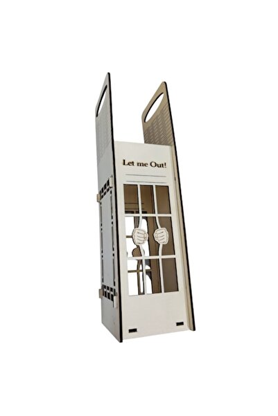 OEM Wine Box, model Let me out, plywood 4mm laser cut