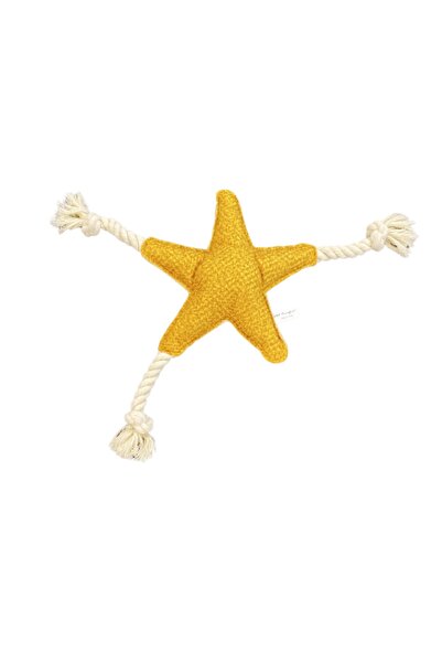 Pet Comfort DRNDS لعبة كلب على شكل نجمة باللون الأصفر (182155) قطر 25 سم، 40 سم