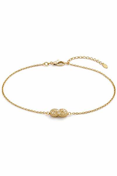 Leo'Stone سلسلة Xuping الخاصة بتصميم أنيق على شكل حلقة لا نهائية للنساء، سوار...