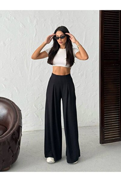 DONNA LISSA بنطلون شالوار نسائي من قماش المودال الفاخر