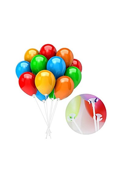 Kikaboni Balloon Stick 100 Pieces Kika Party Supplies