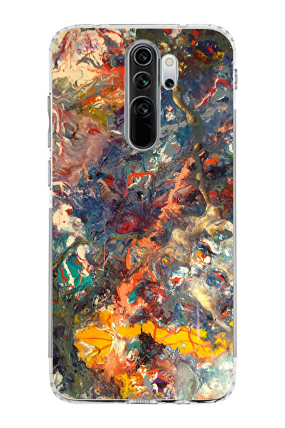 moonset Redmi Note 8 Pro Uyumlu Baskılı Yumuşak Silikon Şeffaf Telefon Kılıfı