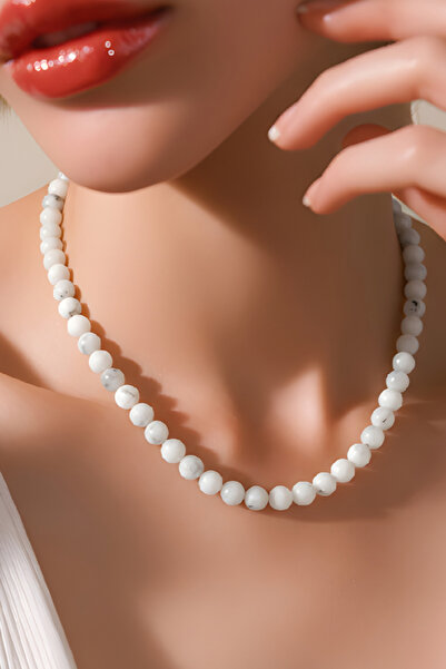 NBS Beautiful Naturel Stones Women's Real Moonstone Necklace Premium Quality ...