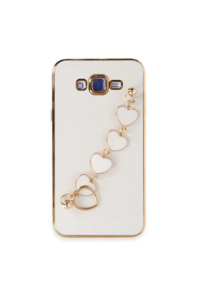 magicool Samsung Galaxy J7 Kılıf Esila Silikon - Beyaz