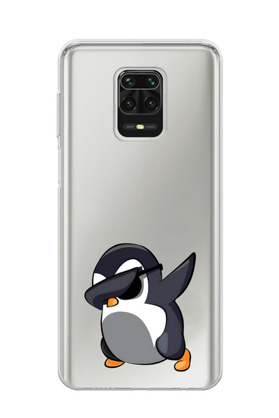 moonset Redmi Note 9 Pro Uyumlu Baskılı Yumuşak Silikon Şeffaf Telefon Kılıfı