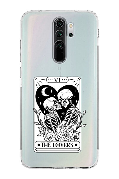 moonset Redmi Note 8 Pro Uyumlu Baskılı Yumuşak Silikon Şeffaf Telefon Kılıfı