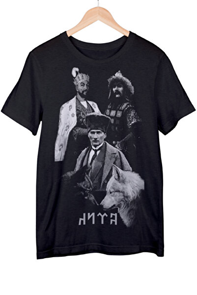 Texclusive Ataturk Bozkurt Tshirt Göktürk Kurt Ottoman T-Shirt