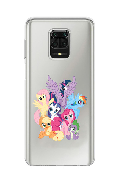 moonset Redmi Note 9 Pro Uyumlu Baskılı Yumuşak Silikon Şeffaf Telefon Kılıfı