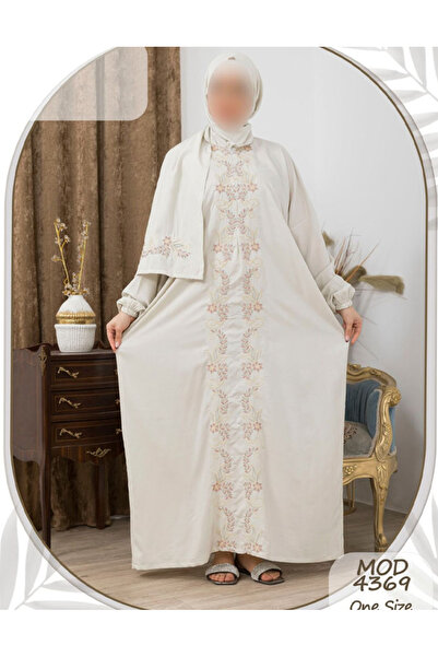 Gerenic A very soft and comfortable cotton prayer sheet embroidered with flor...