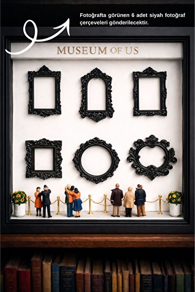 Printorium Siyah Mini Çerçeveler 6’lı Ev Dekorasyonu Museum Of Us Sevgililer ...