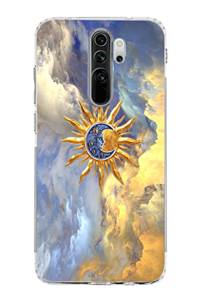 moonset Redmi Note 8 Pro Uyumlu Baskılı Yumuşak Silikon Şeffaf Telefon Kılıfı