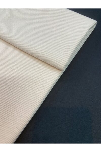 Yiğit Kumaş Vanilla Flower Color Ribbed Corduroy (Camisole) Fabric - Suitable...