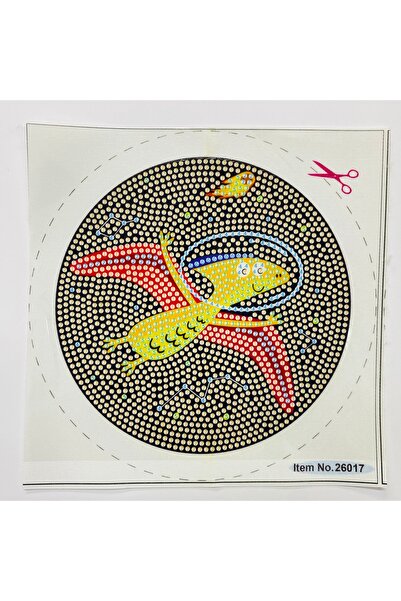 EleganTShoP 5D Beads Stick-on Goblen Mozaic Tablo Pano 16*16 cm Bird Dino