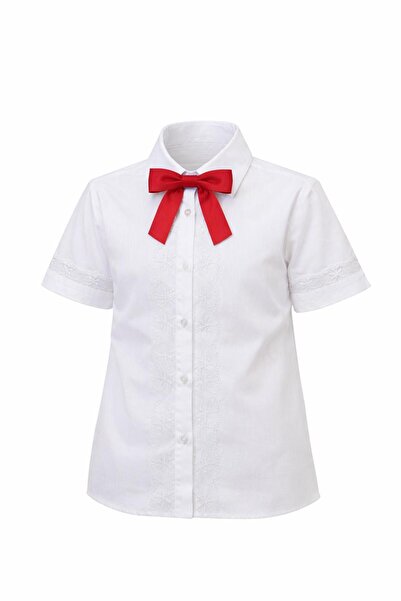 Kuraff Giyim Girls' Special Day Shirt with Ruffle Detail on the Front