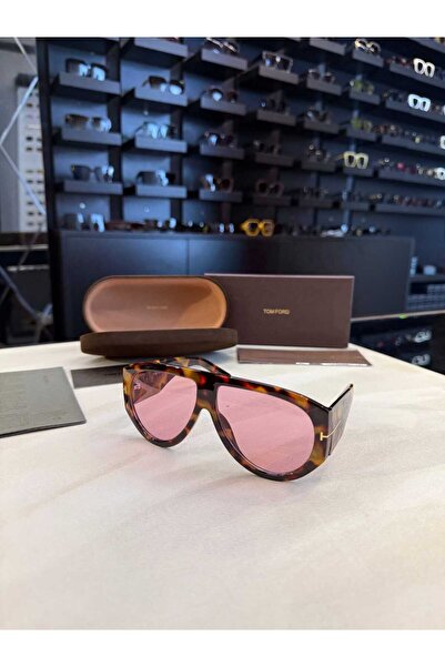 Bubbleatelier Pink Glass Detail Leopard Sunglasses