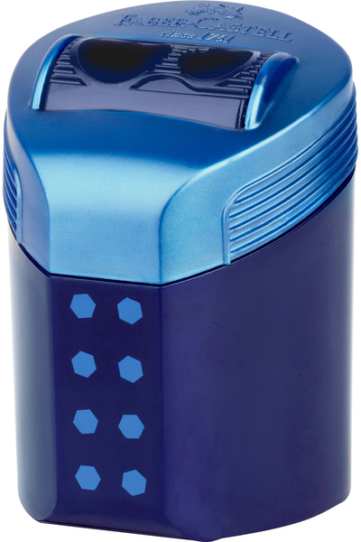 Faber Castell Ascuțitoare dublă roll-on negru-albastru