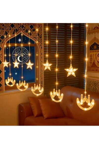 Yuwell سلسلة إضاءة رمضانية بطول 3 أمتار و100 مصباح LED