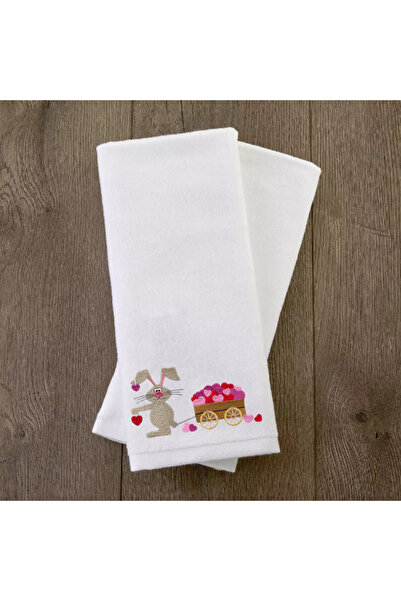 Ursa Love Bunny and Wagon Designed Hand and Face Towel 30X50