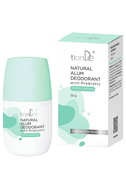 TianDe Deodorant with alum and prebiotics, fresh scent, 50 g
