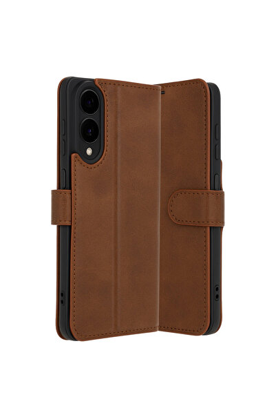 eco port Samsung Galaxy S25 Edge Trend S Plus Flip Case - Tan