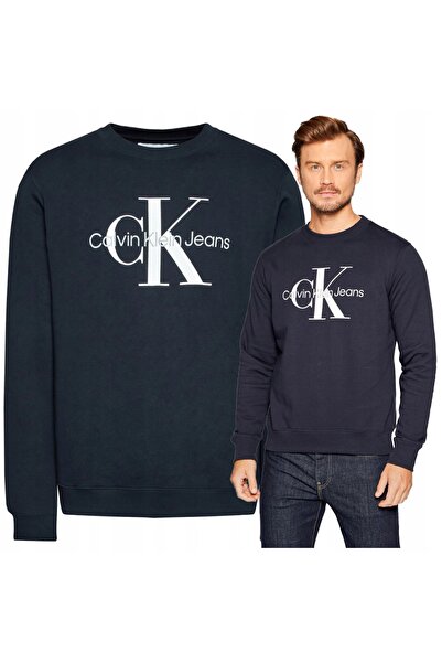 Calvin Klein Bluza barbati Core Monogram, Albastru, L