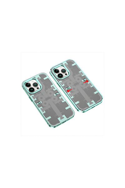 eco port iPhone 13 Pro Max Case Mechanical Bumper Cover - Green