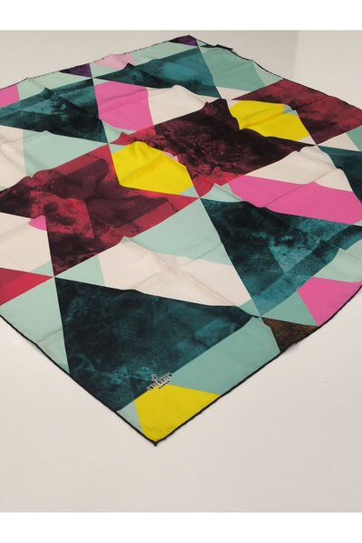 PİRAMİT Sarar Interview Tivil Silk Scarf 10006-4