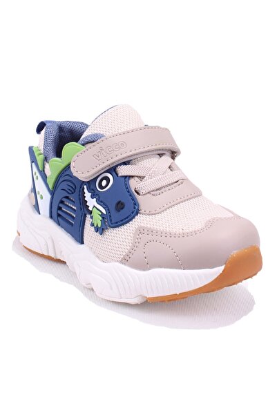 Vicco Tuna 346B25Y150 Pantofi sport ortopedici de zi cu zi pentru băieți, bej