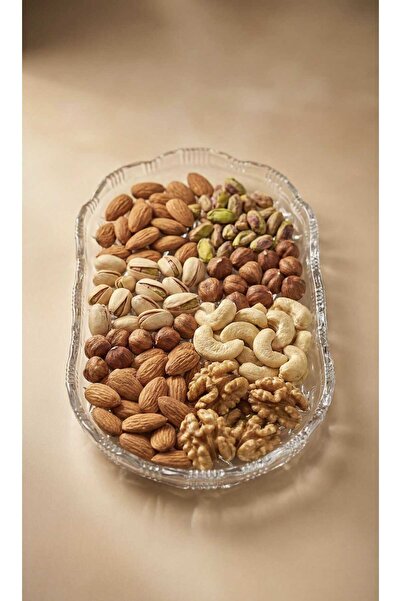 AR HOME 6 Pcs Serving Plate - Transparent Colored