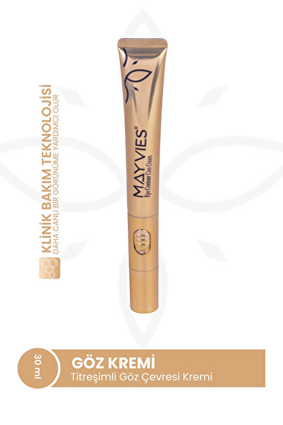 MAYVIES Titreşimli Göz Çevresi Kremi 15 ml | Hyaluronik Asitli, Nemlendirici ...