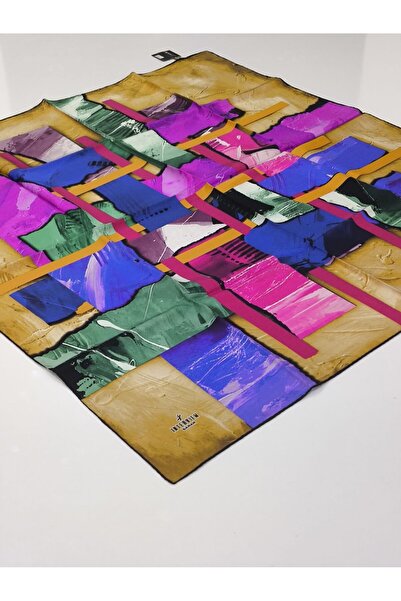 PİRAMİT وشاح حرير تيفيل من سارار إنترفيو 10003-2