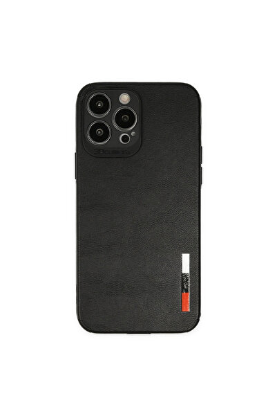 eco port iPhone 13 Pro Max Case Loop Leather Silicone - Black
