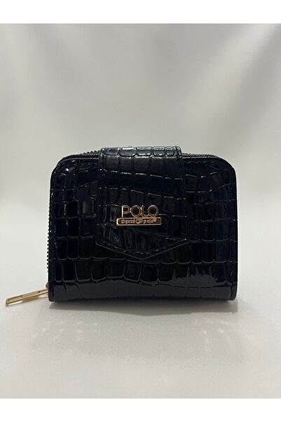 DAVID POLO Timsah desenli Cüzdan
