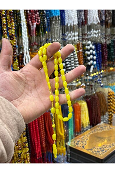 tesbihad Lemon Yellow System Daily Prayer Beads