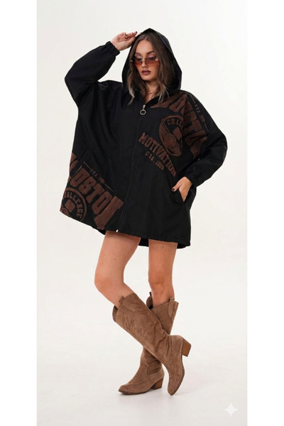 shE tekstil Premium Quality Wide Fit Motivation Raincoat