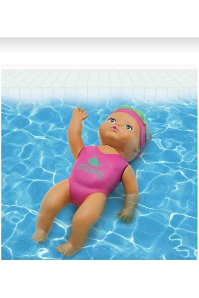 Aksoy Toys Kurmalı Kendiliğinden Yüzen Denizde Havuzda Oyuncak Bebek 15 Cm