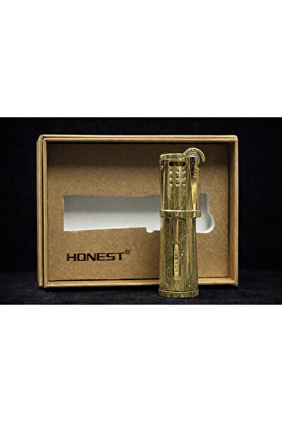 Honest Premium Tasarım Prinç Çakmak – Koleksiyonluk Ağır Metal Gövde Şık Görü...