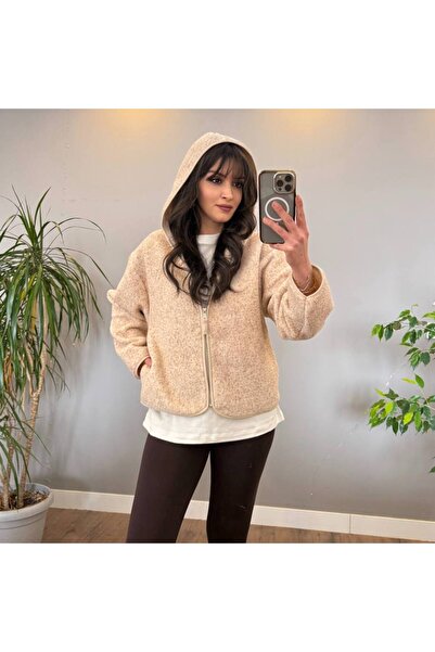 IŞILDA FASHION Hanorac cu fermoar din fleece pentru iarnă