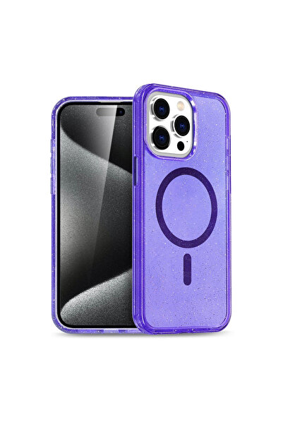 eco port iPhone 15 Pro Case Magsafe Cover - Purple