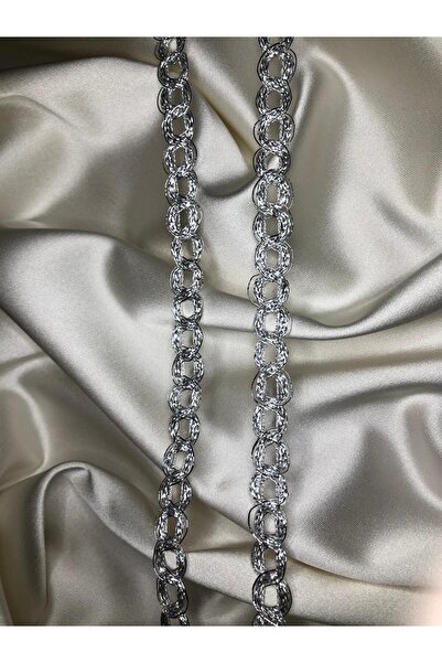 EZEL-İN TEKSTİL AKSESUARLARI DEKORATİF HALKALI SİMLİ ŞERİT, 1 Metre, KOD-P311