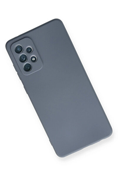 Epilons حافظة جالاكسي A72 من السيليكون المخملي النانوي - رمادي