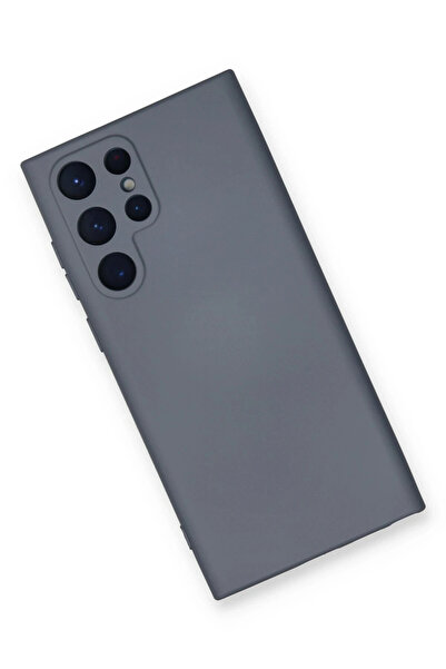 Epilons غطاء سيليكون نانو مخملي من الداخل لهاتف Galaxy S22 - رمادي