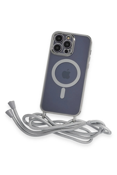 Najmaddin غطاء ماجسيف من ديفو ليزر معلق لهاتف آيفون 12 برو ماكس من نيو فيس - فضي